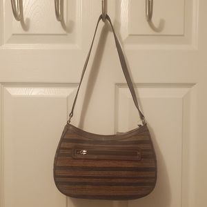 Liz Claiborne brown multi-colored purse